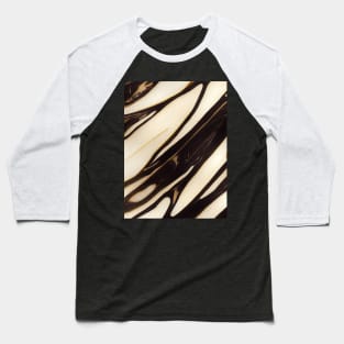 Black and white marble stone texture Baseball T-Shirt